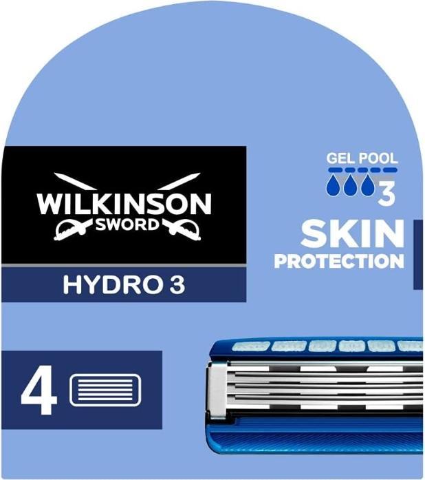 Actual product image Wilkinson Hydro 3 skin protection interchangeable inserts, 4 parts (4 x)