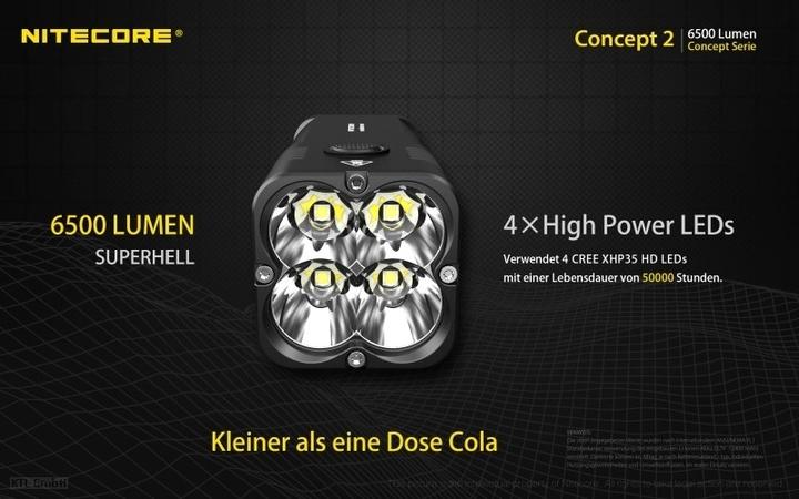 Produktbild Nitecore Concept 2 (11.20 cm, 6500 lm)