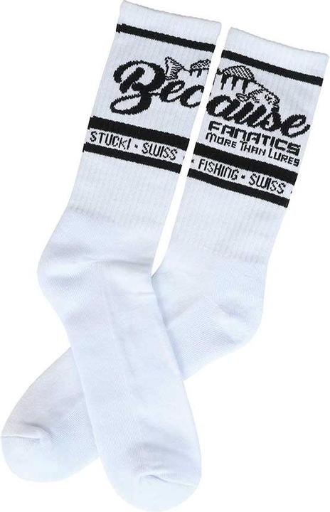 Actual product image Stucki Fishing Because Fanatics Socken weiss (39 - 42)