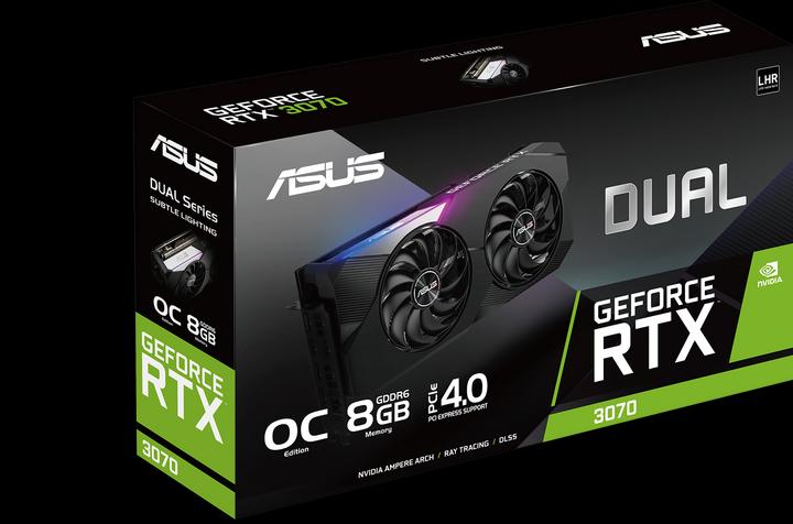 Actual product image ASUS GeForce DUAL RTX 3070 O8G V2 (8 GB)