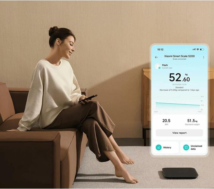 Actual product image Xiaomi Smart Scale S200 (150 kg)