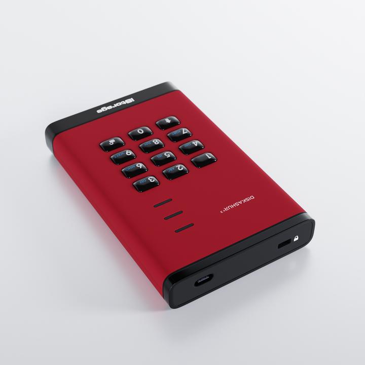 Image du produit iStorage diskAshur3 HDD 5TB - Rouge (5 To)