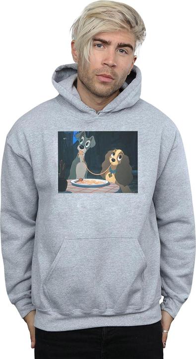Immagine prodotto Disney Lady And The Tramp Spaghetti Slurp Felpa con Cappuccio Uomo (4XL)