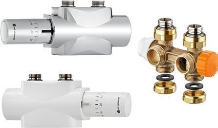 Productafbeelding Imi Hydronic Engineering Heimeier Multilux 4 - Eclipse - Set Halo met automatische doorstroomregeling