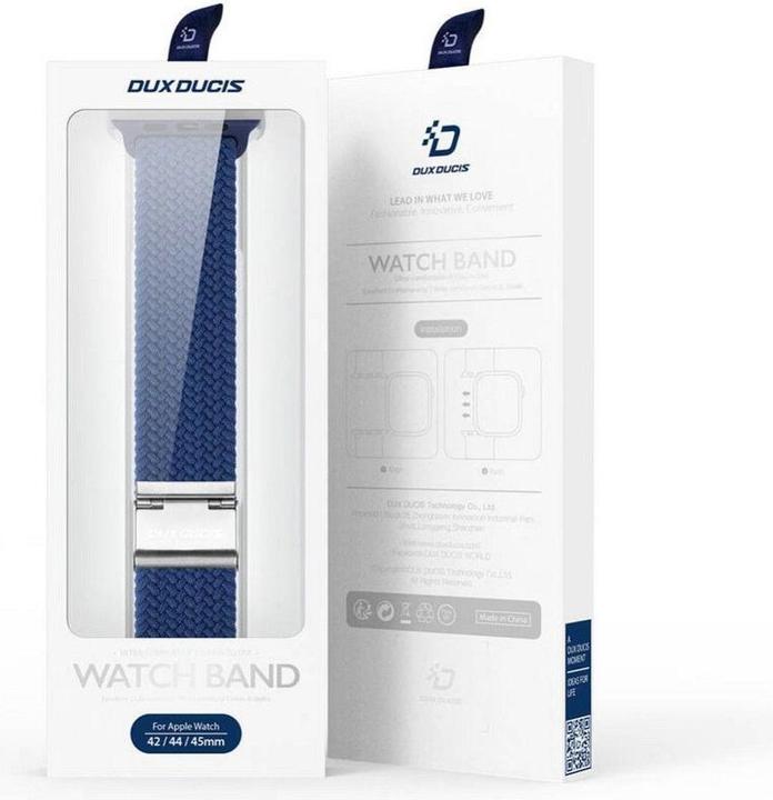 Actual product image Dux Ducis Mixture Pro Strap Apple Watch 42mm/44mm/45mm/49mm - Blue (45 mm, 44 mm, 42 mm, 49 mm, Nylon)