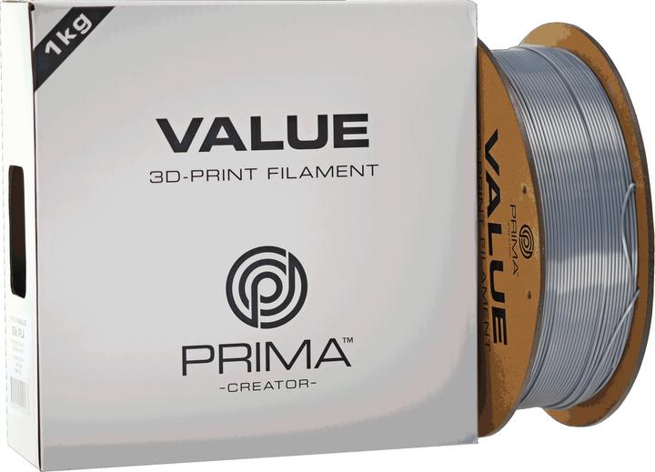 Image du produit Prima Creator PrimaValue PLA+ (PLA, 1.75 mm, 1000 g, Argent)