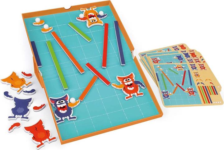 Actual product image Scratch Magnet educational game monster (German, French, English, Italian)