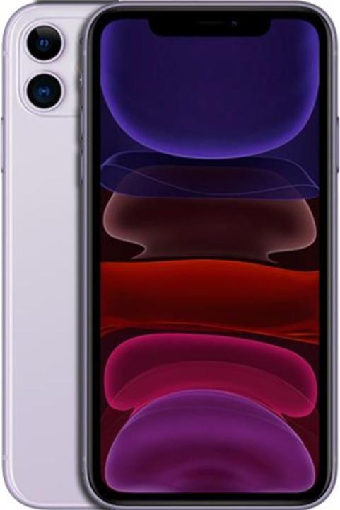 Actual product image Forza Refurbished iPhone 11 (64 GB, Purple, 6.10", 12 Mpx, Dual SIM, C / Good)