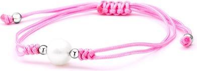 Beneto Lace pink kabbalate bracelet with real pearl AGB540