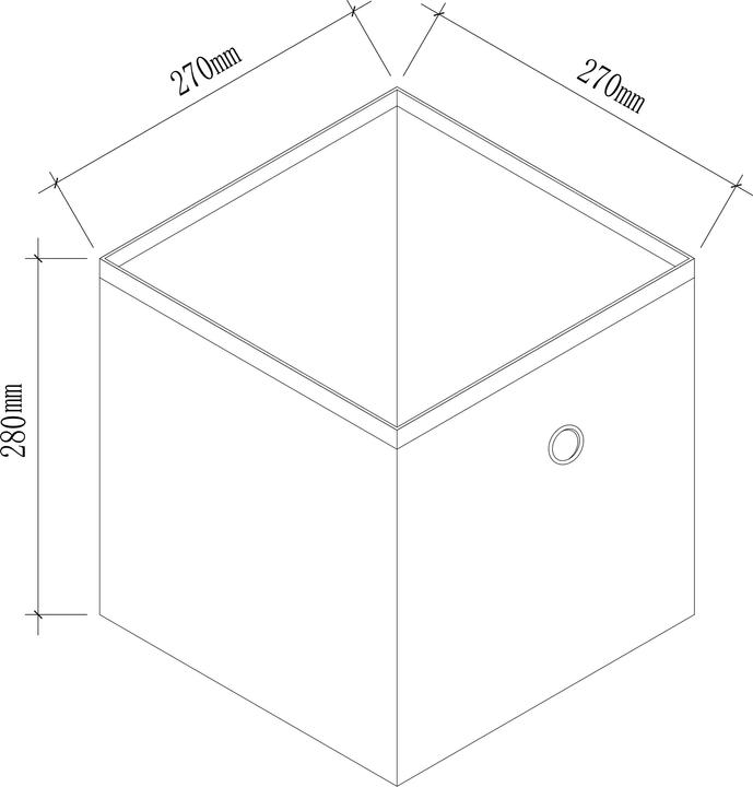 Immagine prodotto VCM Set di 10 scatole pieghevoli in tessuto (28 x 27 x 27 cm)