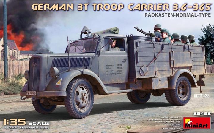 Actual product image Mini art Miniart 1:35 - German 3T Truck 3,6-36S Radkasten Normal Type
