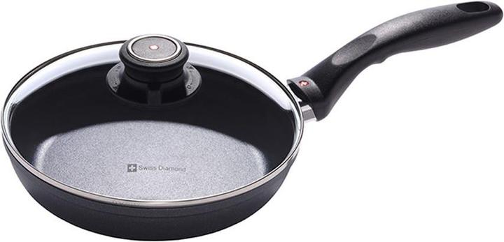 Immagine prodotto Swiss Diamond Set di padelle 2 pezzi CLASSIC XD Nero (26 cm, Padella per friggere, Alluminio pressofuso)