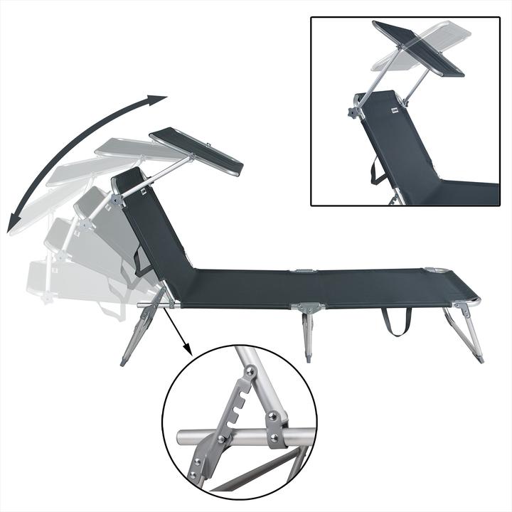 Image du produit Casaria Bain de soleil (190 cm)