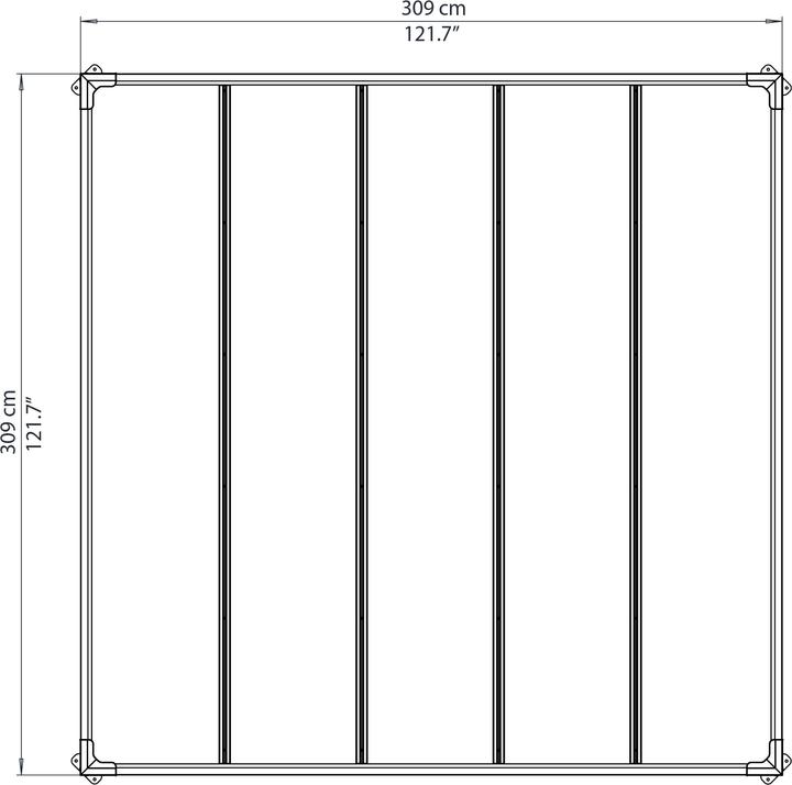 Image du produit Palram Milano 3000 (309 cm, 309 cm)