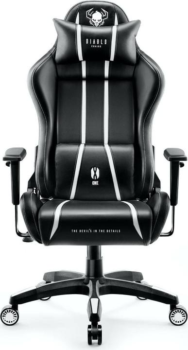 Immagine prodotto Diablo Sedia da gioco X-One 2.0 Gaming Chair King, nero-bianco