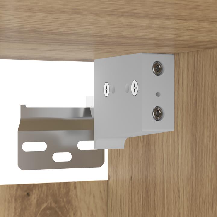 Produktbild VidaXL 4-teiliges TV-Schrank-Set Wandmontiert Artisan Eiche Spanplatte (100 x 40 x 40 cm)