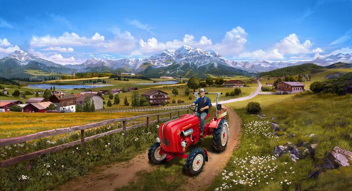Produktbild Revell 1:24 Porsche Junior 108 - Farming Simulator Edition