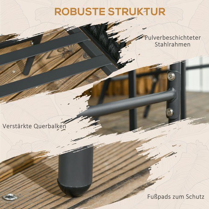 Produktbild Swisshandel24 Gartenstühle 2er-Set, bis 120kg, mit Kissen, geschwungener Sitzschal, im Boho-Stil, Metallrahmen, Sc
