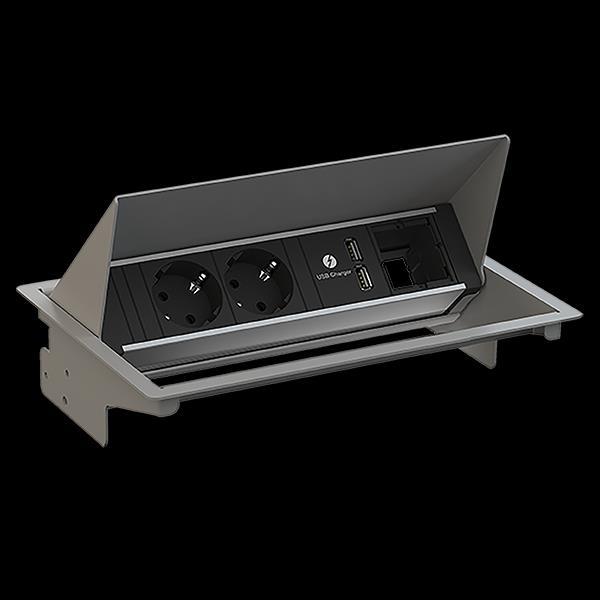 Actual product image Bachmann Coneo Set (2 x, USB-A, CEE 7/3, 0.20 m)