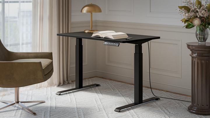 Actual product image Cama Desk with electric height adjustment MOON 121x67x72-120 black