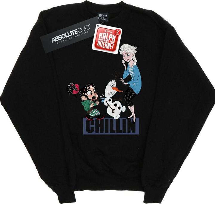 Disney Wreck It Ralph Elsa And Vanellope Sweatshirt Jungen (128)