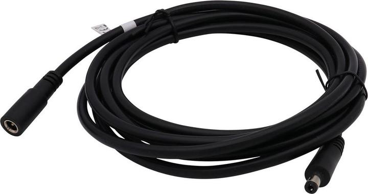 Produktbild RND Electronics DC-Anschlusskabel, 2.1x5.5x9.5mm Stecker - Buchse, Gerade, 3m, Schwarz (0.22 m)