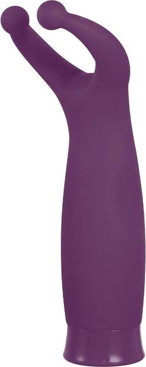 Actual product image NMC 5 inch rechargeable silicone 10 functions speed stimulator purple