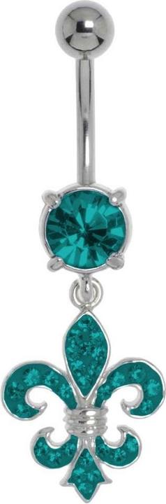 Produktbild Bijouteria Bauchpiercing (Chirurgenstahl 316L, Kristall, Messing rhodiniert)