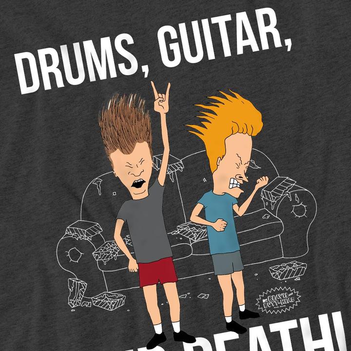 Produktbild Universal Textiles Drums Guitar & Death TShirt (L)