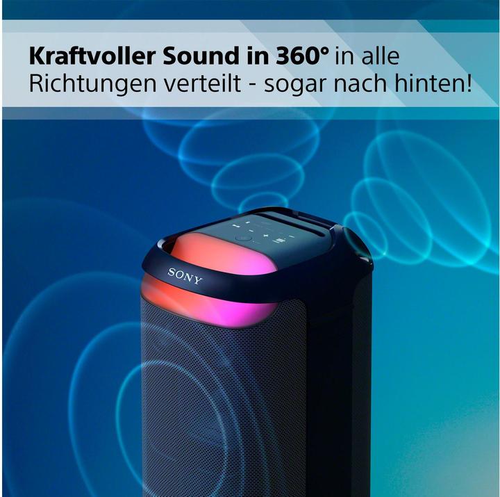Image du produit Sony SRS-XV800 (25 h, Fonctionnement sur batterie, Fonctionnement sur secteur)