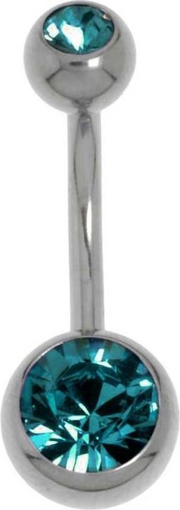 Bijouteria Bauchpiercing (Titan, Kristall)
