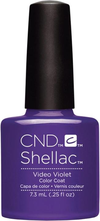 Actual product image CND Shellac - Colour Coat Video Violet (Violet, UV gel varnish)