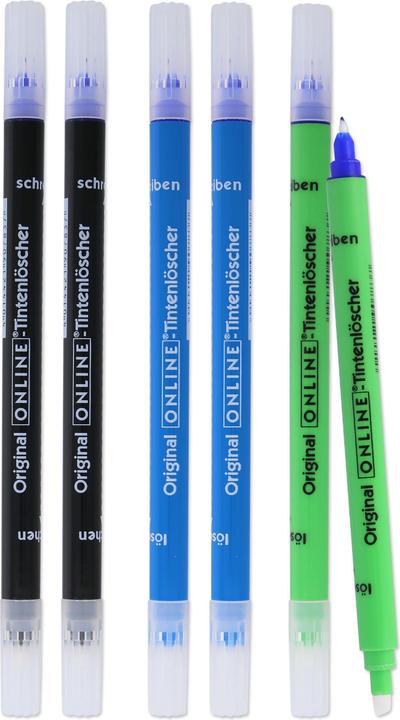 Image du produit Online Effaceur d'encre en ligne 70009 Couleur assortie 6 pièces