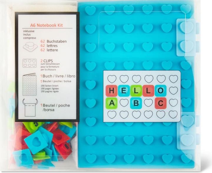 Produktbild Papeteria Notizbuch Silicon Lego Puzzle Herz A6