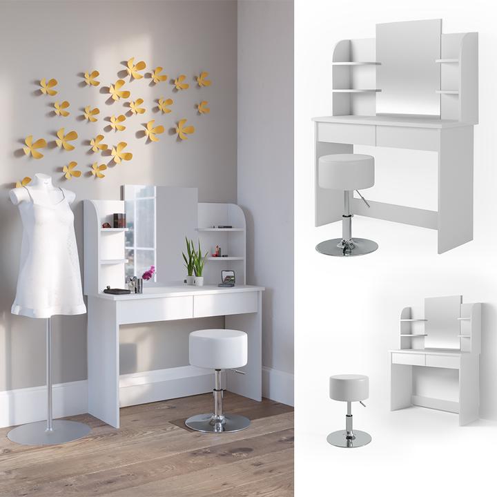 Actual product image Vicco Charlotte with stool (108 x 40 x 139 cm)