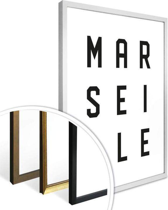 Image du produit Trenddeko Typographie Marseille (24 x 30 cm)