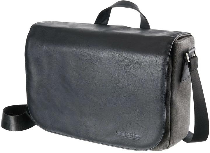 Olympus Messenger Bag Black Canvas (Camera shoulder bag, 10.61 l)