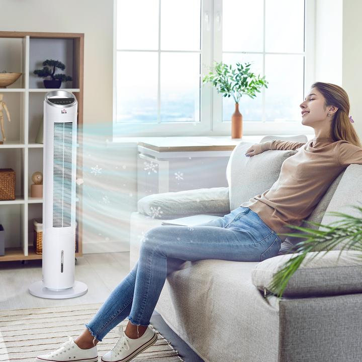 Actual product image Homcom Air cooler with ice boxes