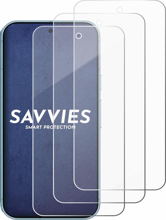 Image du produit Savvies Verre blindé Protection d'écran 9H Verre de protection Clair Transparent (3 pièce(s), Google Pixel 9 Pro Fold)
