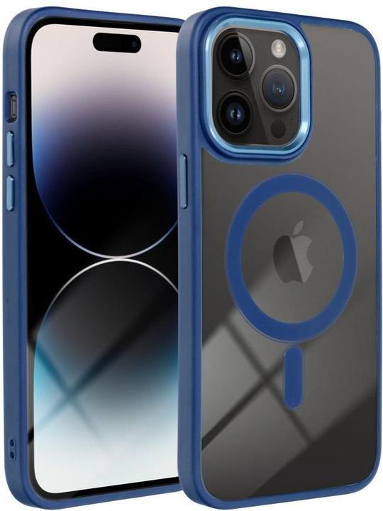 Image du produit OEM Back panel cover COLOR EDGE MAG COVER case compatible with MagSafe for IPHONE 14 navy blue (Apple iPhone 14)