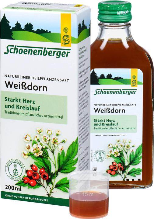 Immagine prodotto Schönenberger Succo naturale di piante medicinali biancospino, 200 ml FLU
