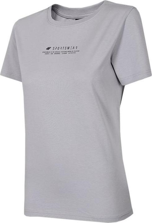 4F Damen T-Shirt cool hellgrau H4Z22 TSD019 27S (XL) (XL)