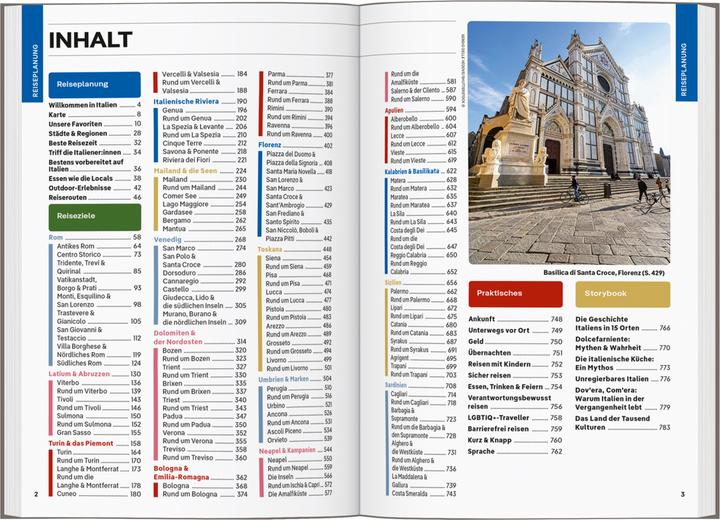 Actual product image Reiseführer Italien (German, Angelo Zinna, Kevin Heist, Julia Buckley, Duncan Garwood, Nicola Williams, Benedetta Geddo, Virginia DiGaetano, Paula Hardy, Eva Sandova, Stephanie Ong, Phoebe Hunt, Federica Bocco, Sara Mostaccio, Stefania Dignoti, 2023)