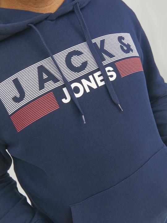 Immagine prodotto Jack & Jones Felpa con cappuccio Basic Logo Plus Size (4XL)