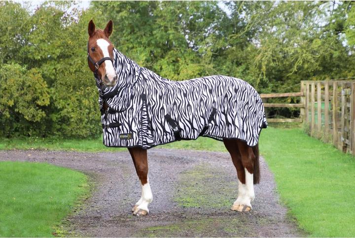 Image du produit Hy Couverture de cheval anti-mouches Stormx Original Zebra Pattern (206 cm)