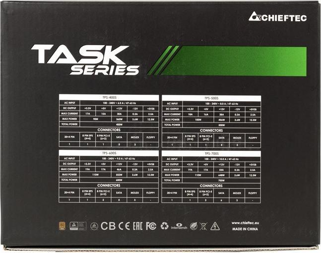 Actual product image Chieftec TASK Series TPS-600S (600 W)