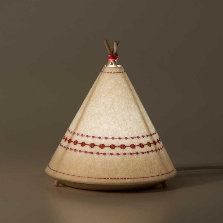 Image du produit Buokids Lampe de table & veilleuse Tipi rouge (GX53)
