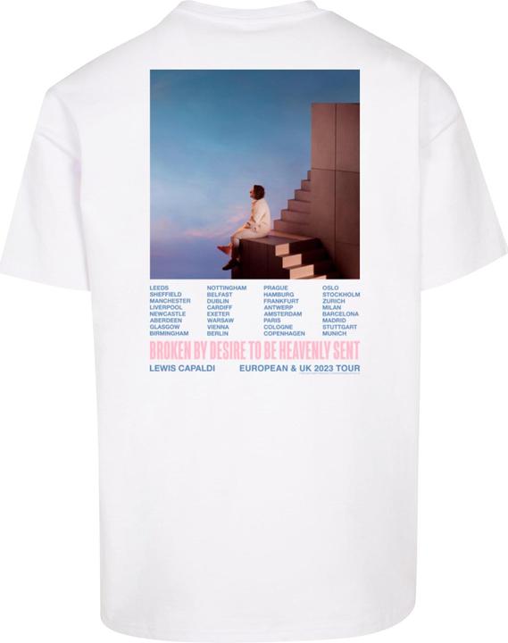 Actual product image Merchcode Lewis Capaldi - Tour grabsheet 1 Heavy Oversize Tee - 115629 (L)