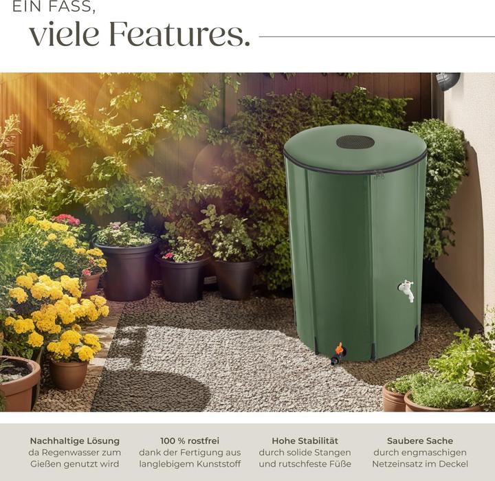 Image du produit tectake Récupérateur d’eau de pluie (380 l)
