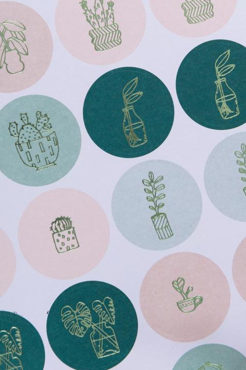 Actual product image Paper Poetry Stickers plants